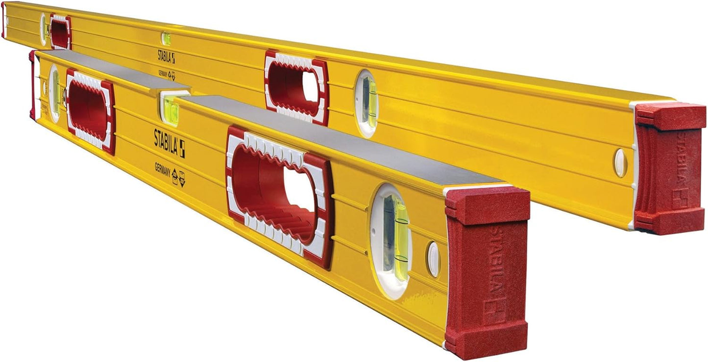 Stabila 37532 Type-196 Jamber 78-Inch and 32-Inch Aluminum Box Beam Level Set