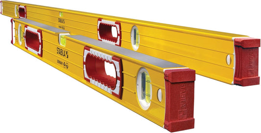 Stabila 37532 Type-196 Jamber 78-Inch and 32-Inch Aluminum Box Beam Level Set