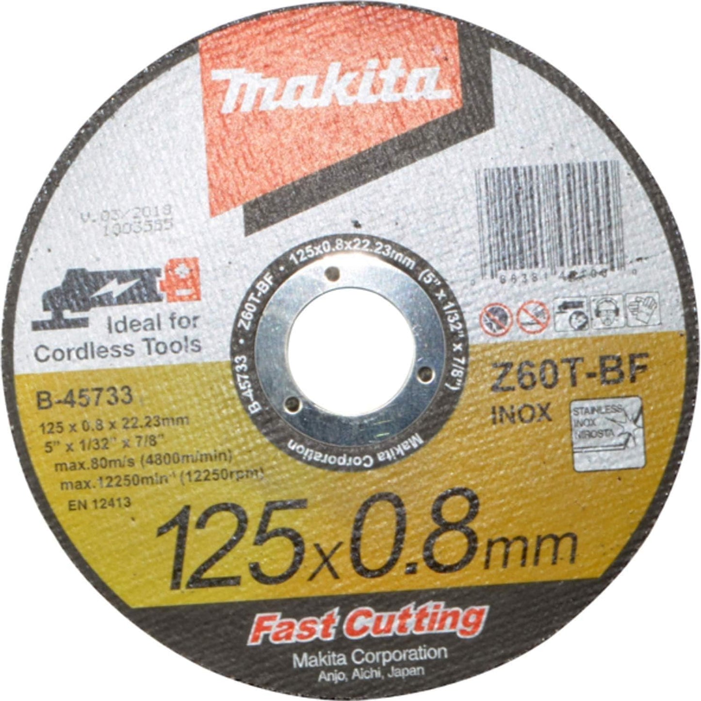 B-46165-120 5"x1/32"x7/8" TKCOW T1 Z60T MTL/SS 120/SE M=1X