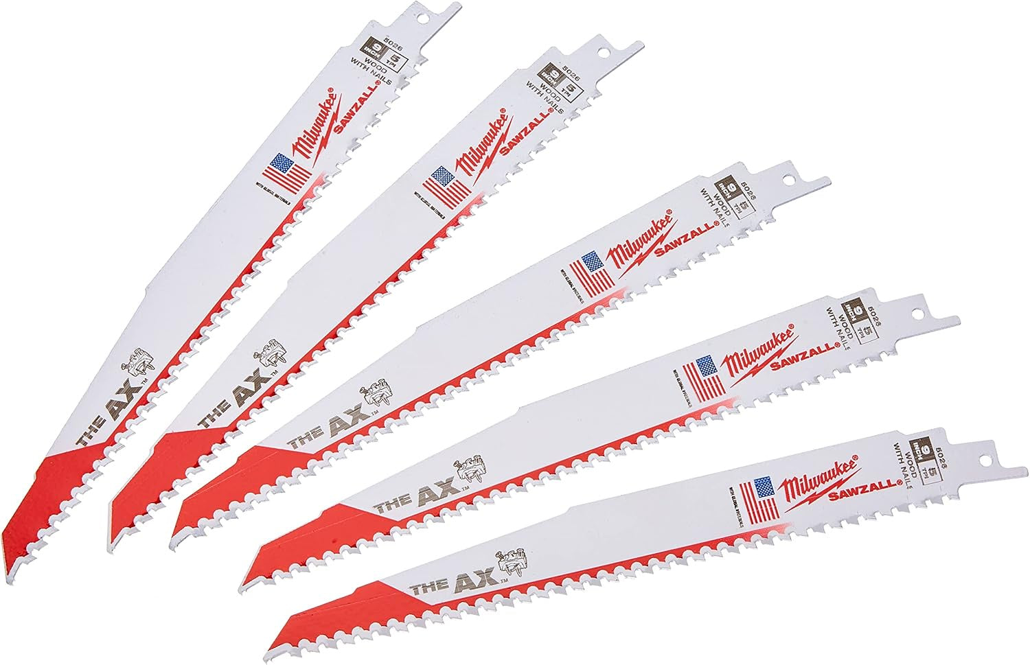 48-01-6036 50Pc 9" 5TPI Sawzall Blade