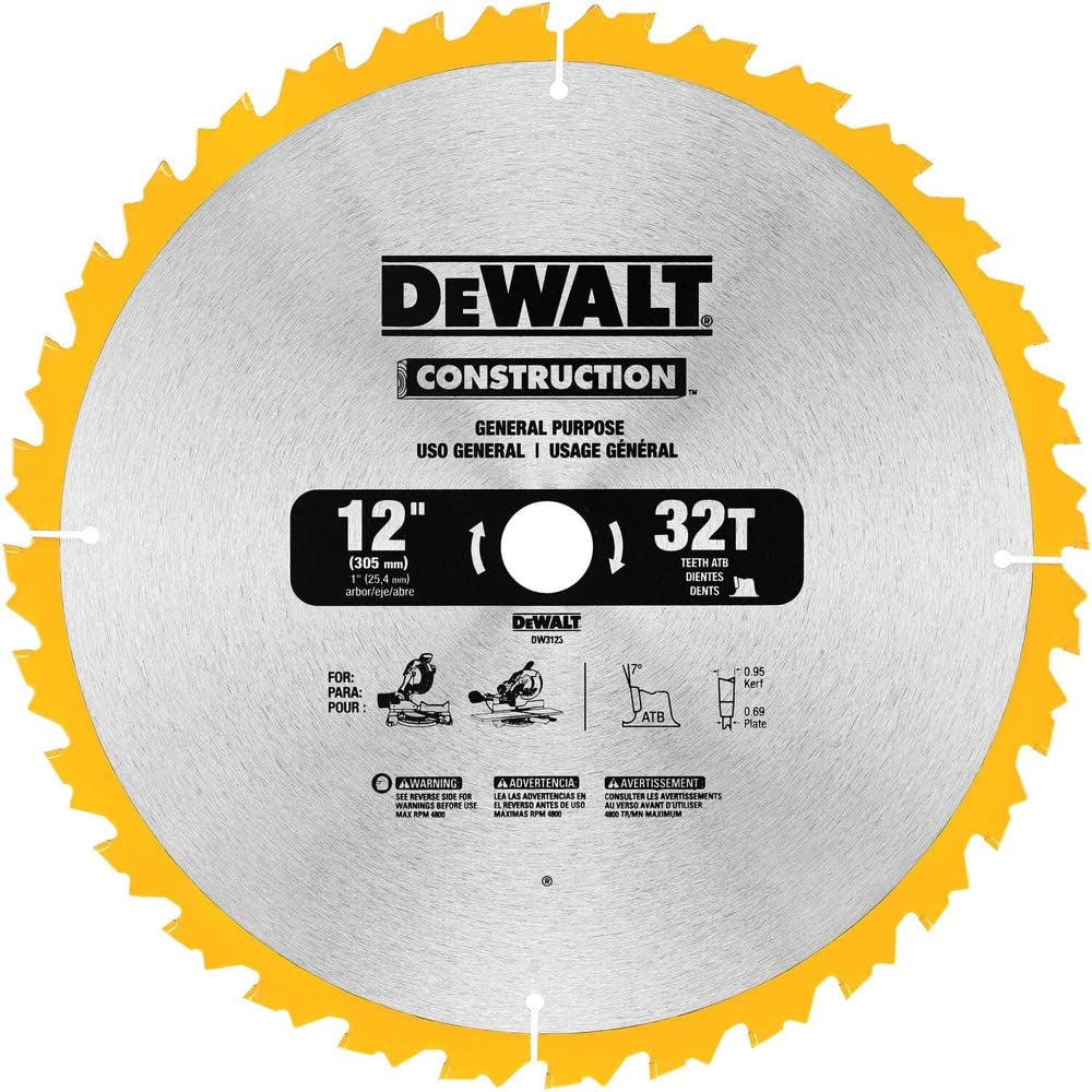 DW3123 12IN 32T SAW BLADE
