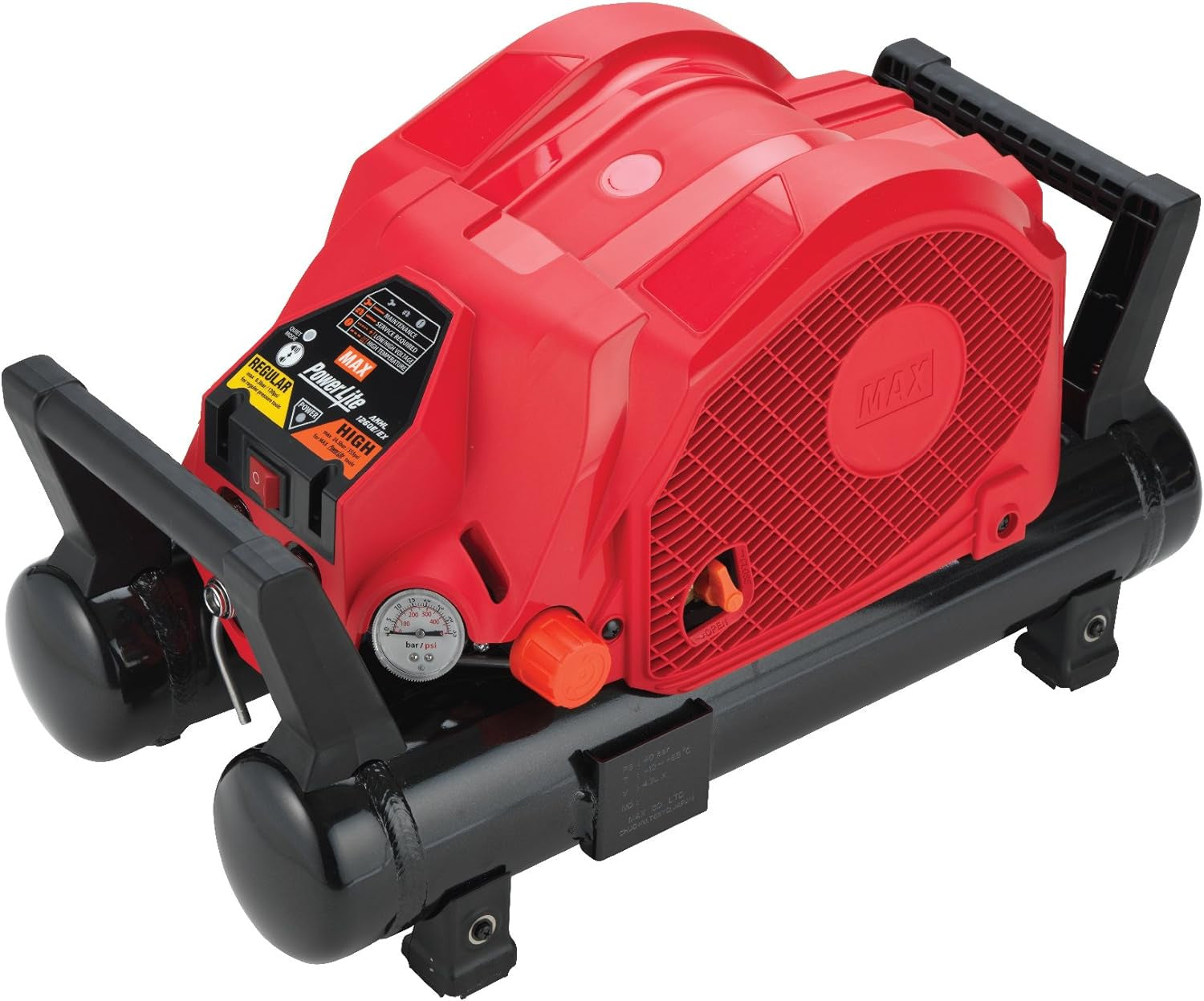 AKHL1260E Max Powerlite High Pressure 500PSI  Air Compressor-2 Tank