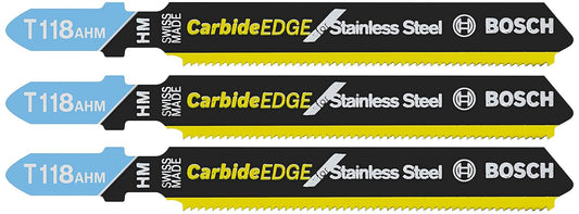 T118AHM3 3" 24TPI TC Jigsaw Blade 3PK