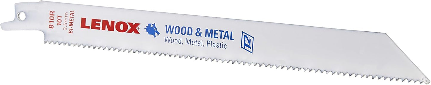 22753OSB810R 8"x3/4" 10TPI Bi-Metal General Purpose Recip 50 pk