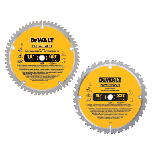 DW3106P5 Dewalt Blades 60T & 32T Combo