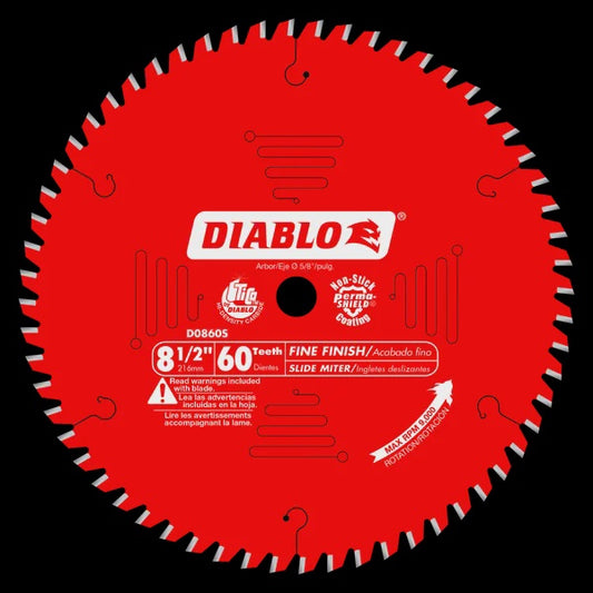 D0860S 8-1/2 in. x 60 Tooth Fine Finish Saw Blade