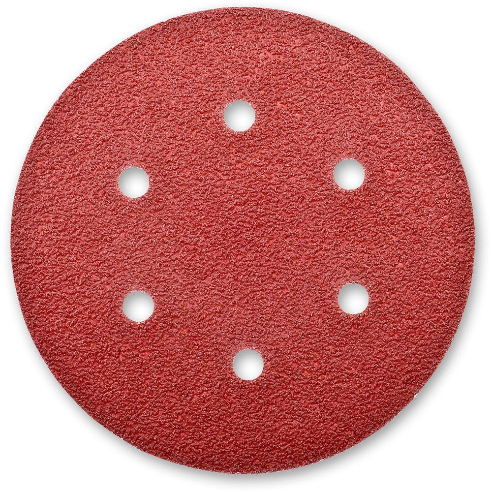 SR6R120 6" Sand Disc, 6-H, 120 Grt (5pk)