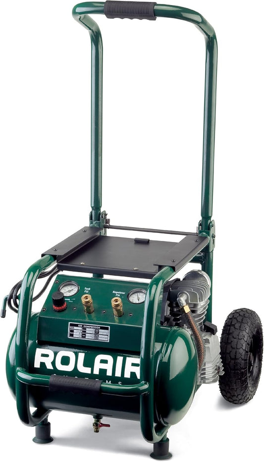VT25BIG Rolair 2.5 HP 115V DD COMPRESSOR 3400 RPM W/DOLLY-STYLE TANK WITH MANIFOLD