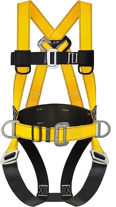 VR Roofing Work Harnesses Full Body Safety Harness for Construction (Yellow)