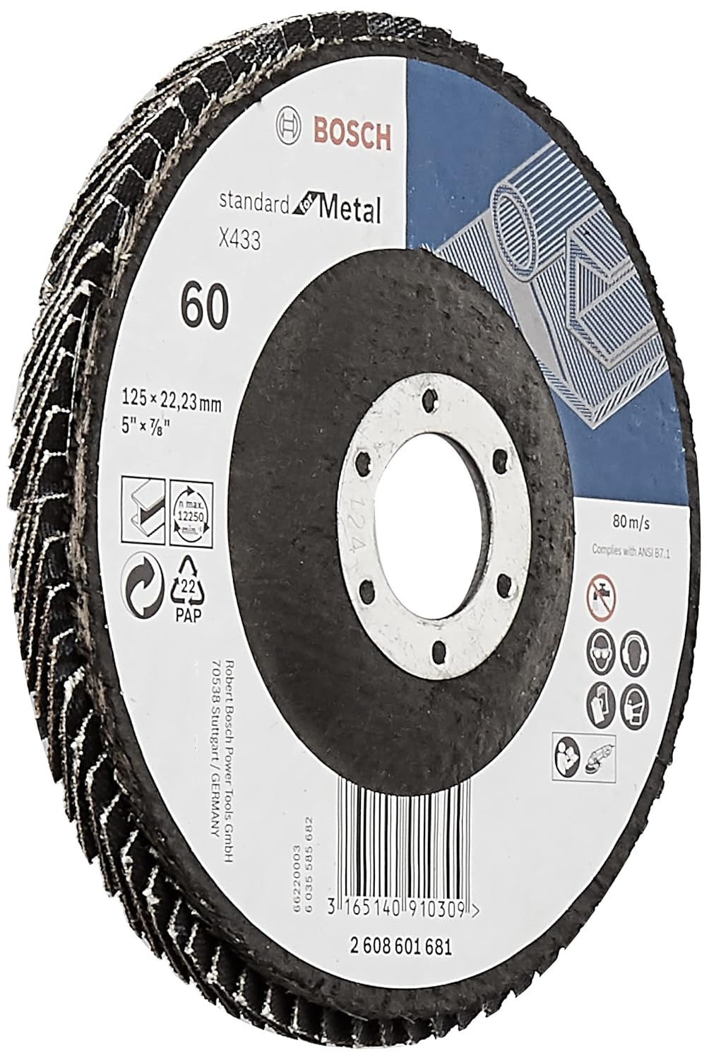 FDX2750060 Flap Discs 5" - 60 grit