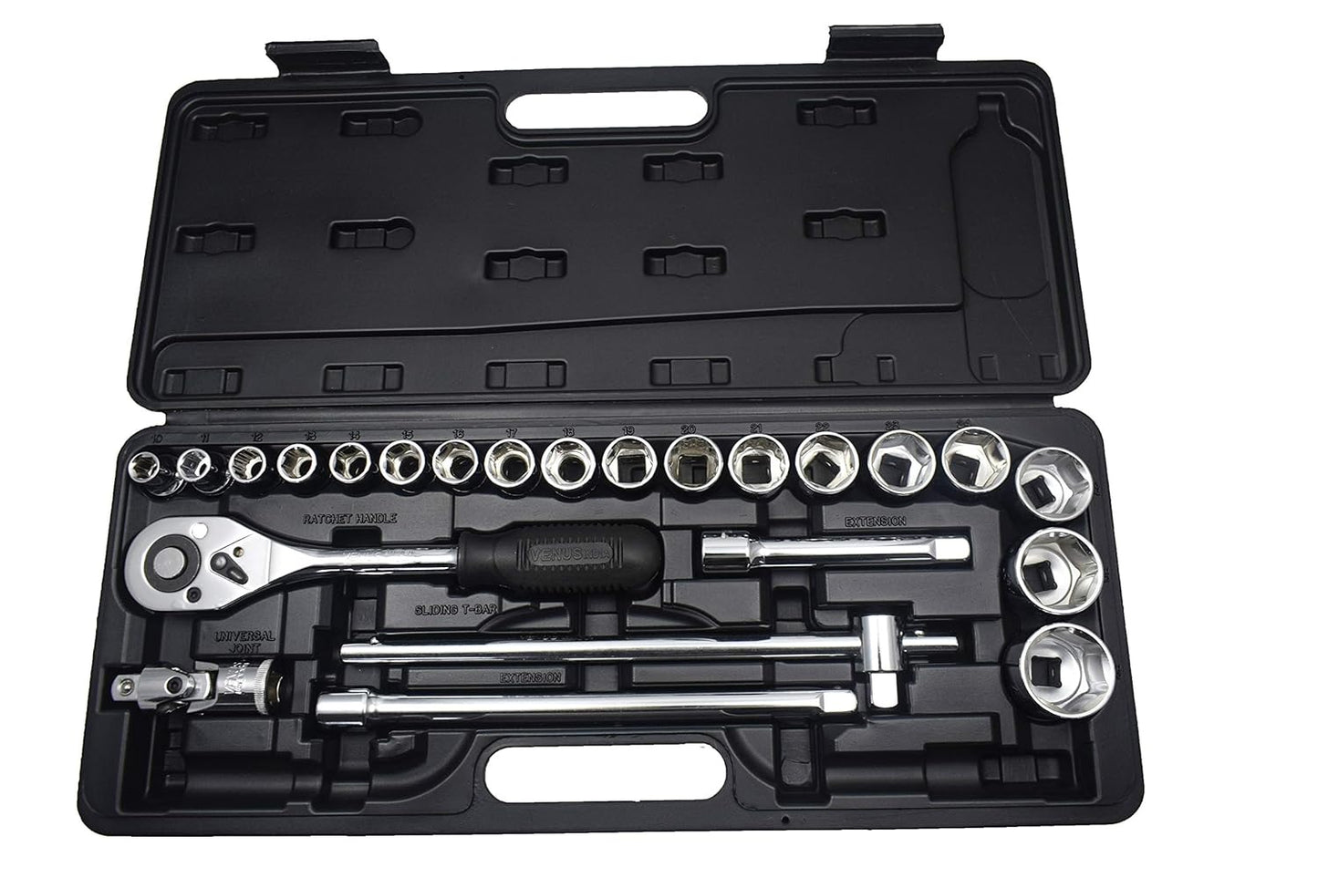 V503 SÃ¢â‚¬Â23BM HEX (SOCKET SET 23 PCS )(18 SOCKETS+5 ACCESSORIES)