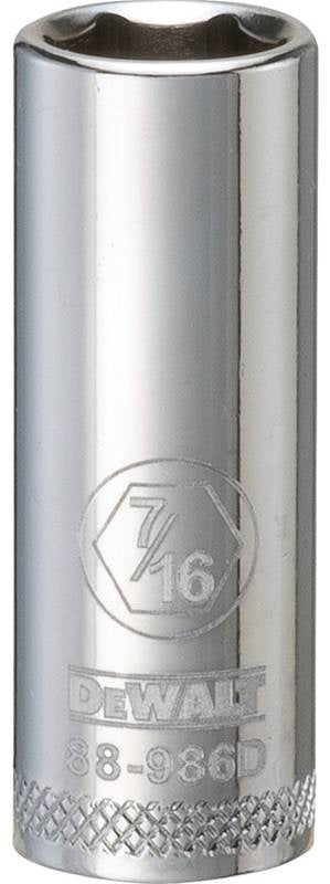 Dewalt DWMT88986OSP Mechanics 6PT 3/8'' Drive DP Socket 7/16'' SAE