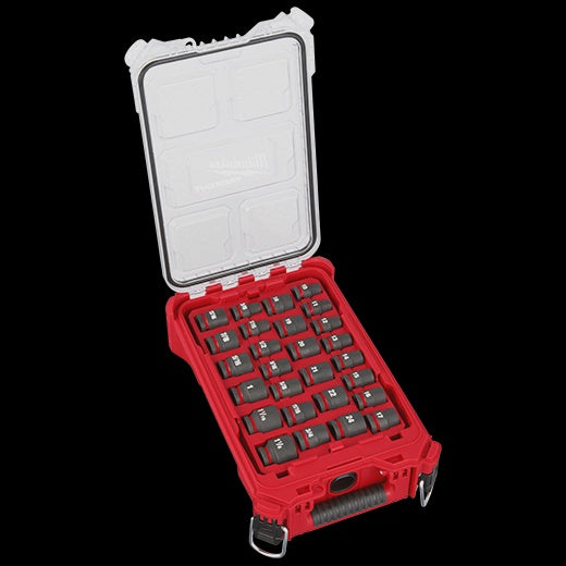 Milwaukee-SHOCKWAVE Impact Duty™ Socket 1/2” Dr 27PC MM & SAE PACKOUT Set