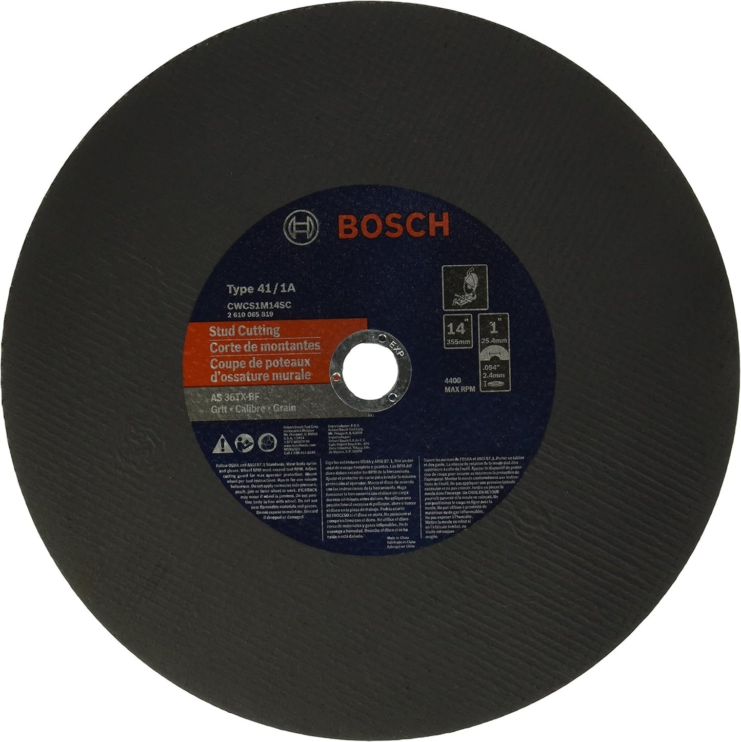 CWCS1M14SC STUD CUTTING T41 14x3/32x1