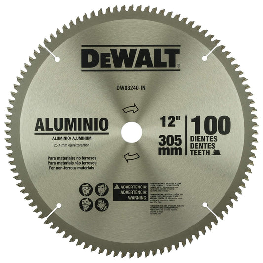 DWA112100 DEWALT 12 IN 100T SAW BLADE