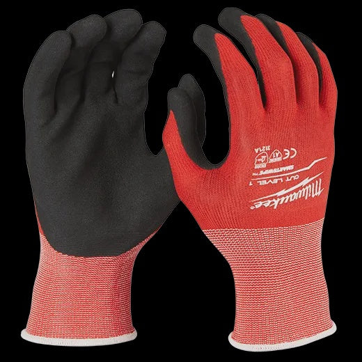 48-22-8902 MILWAUKEE CUT 1 NITRILE GLOVES - L