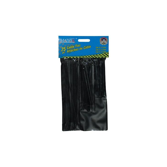 75 pc 4", 5" & 8" Cable Ties