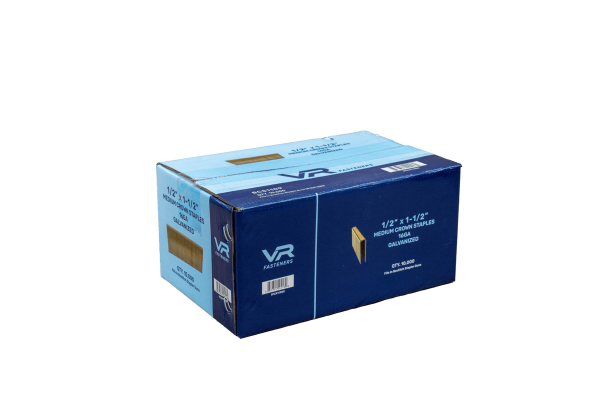 B12X112MPD 1/2 Crown X1-1/2" Staples 16GA ( Fits in Paslode and Metabo Stapler Guns) Galvanized-10M