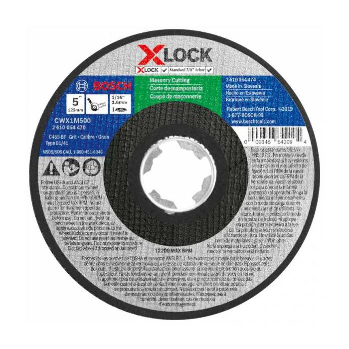 CWX1M500 Masonry Cut T1 5"x1/16"