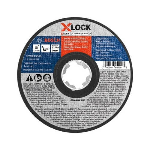 TCWX1S500 Thin Metal & Stainless Steel Cutting T1 Heavy Duty  5" x .045"