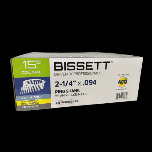 C157R094HDG-4.5M 2-1/4"X .094 15D RING HDG 4.5M