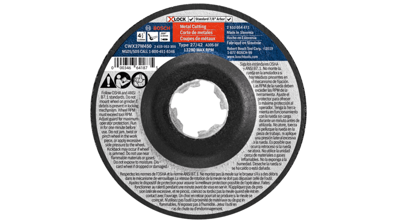 CWX27M450 Metal Cut T27 4.5"x.098"