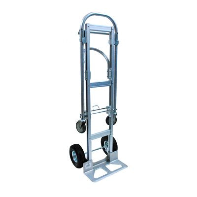 191005 Convertible Aluminum Hand Trolly/4 Wheel Cart 550LB Capacity
