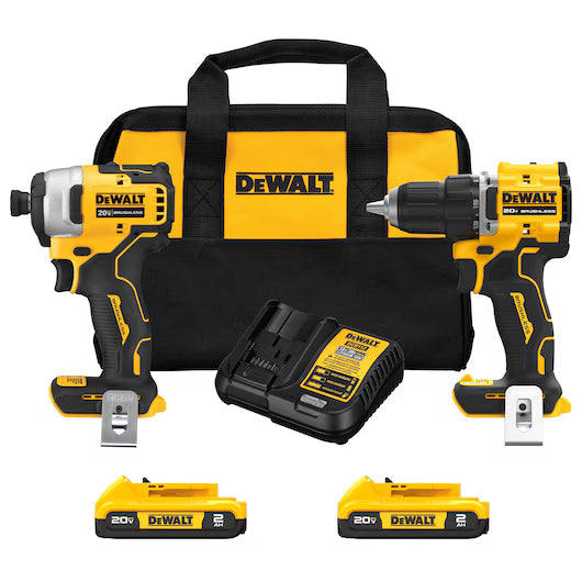 DCK225D2 ATOMIC™ 20V MAX* Brushless Compact Drill/Driver and Impact Driver Combo Kit