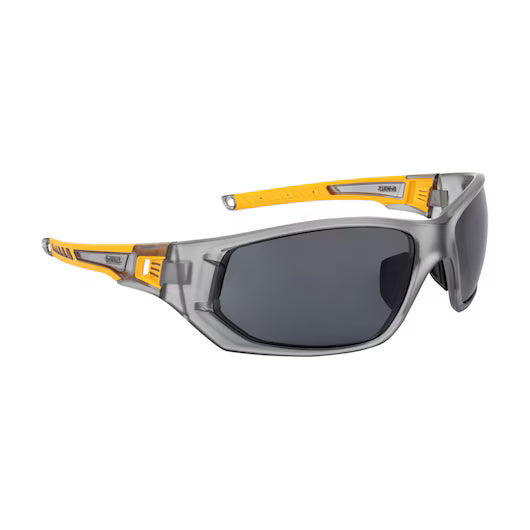 Dewalt DPG112-2D  Miter Protective Eyewear - Gray/Yellow Frame, Smoke Lens