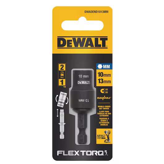 DEWALT  ELITE SERIES 10mm + 13mm Reversible Nut Driver