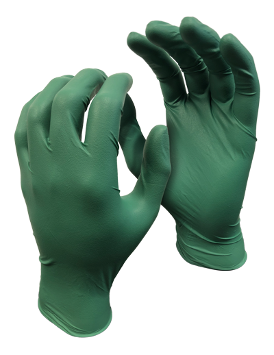 5559PFXL Green Monkey Biodegradable Nitrile Disposable Gloves Ã¢â‚¬â€œ 4 mil(100PCS) Ã¢â‚¬â€œ Green XL