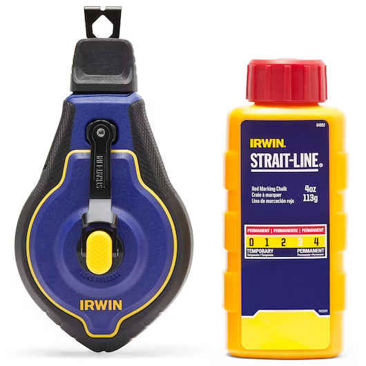 STRAIT-LINE® SPEEDLINE PRO™ Chalk Reel w/ Red Chalk
