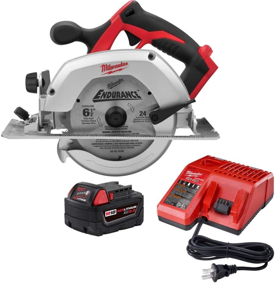 2630-21P M18 18V Li-Ion Cordless 6-1/2-inch Circular Saw w/ XC 5.0Ah Battery & Charger
