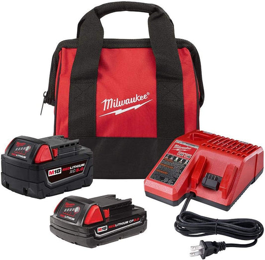 48-59-1852c M18 18V Lithium-Ion Starter Kit with 5.0 Ah and 2.0 Ah Battery and Charger