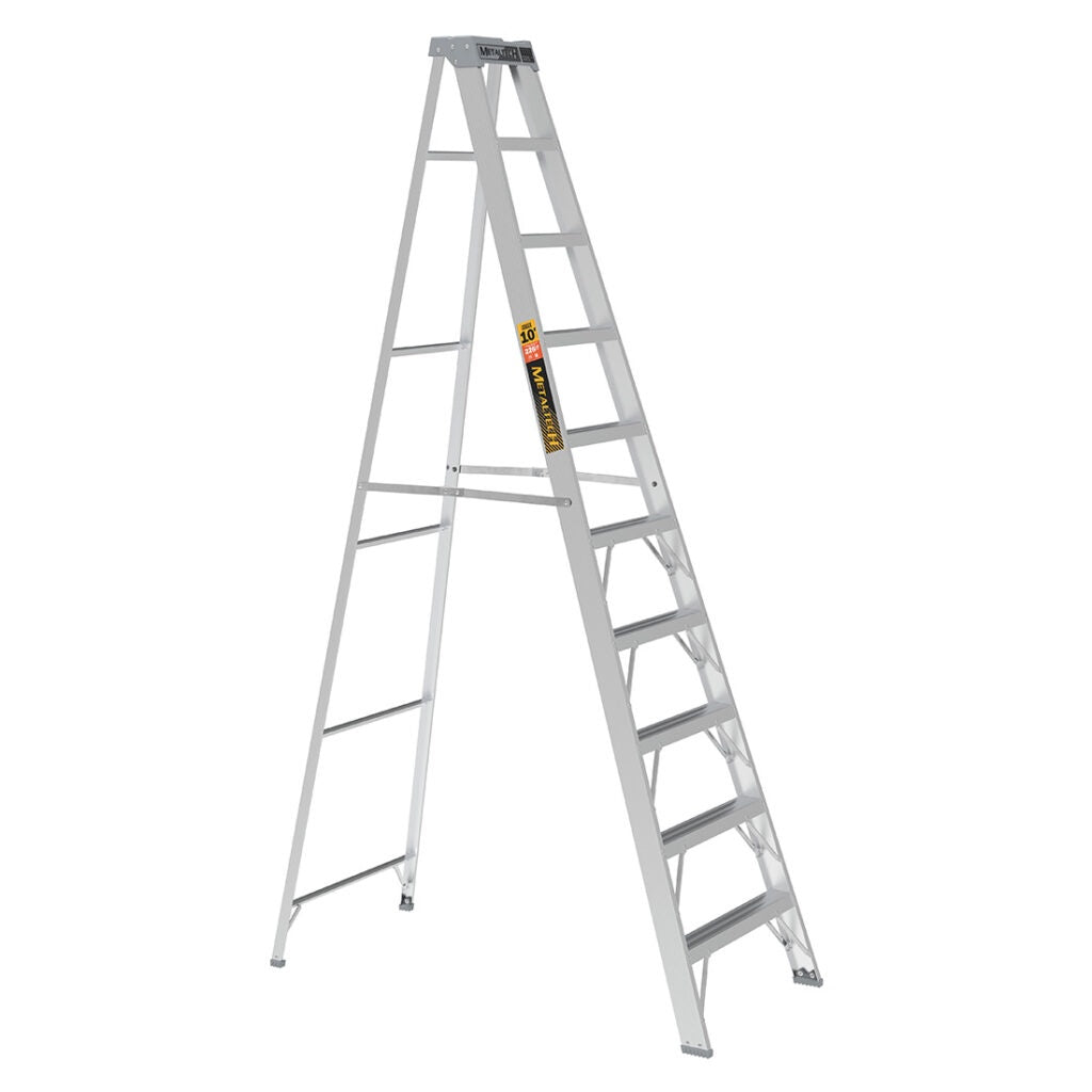 LP-71097 Step Ladder 10ft Aluminum Grade 2 225Lb Capacity