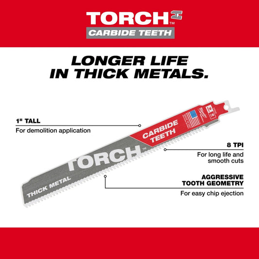 48-00-5202 9IN C-TORCH 1PK SAWZALL BL