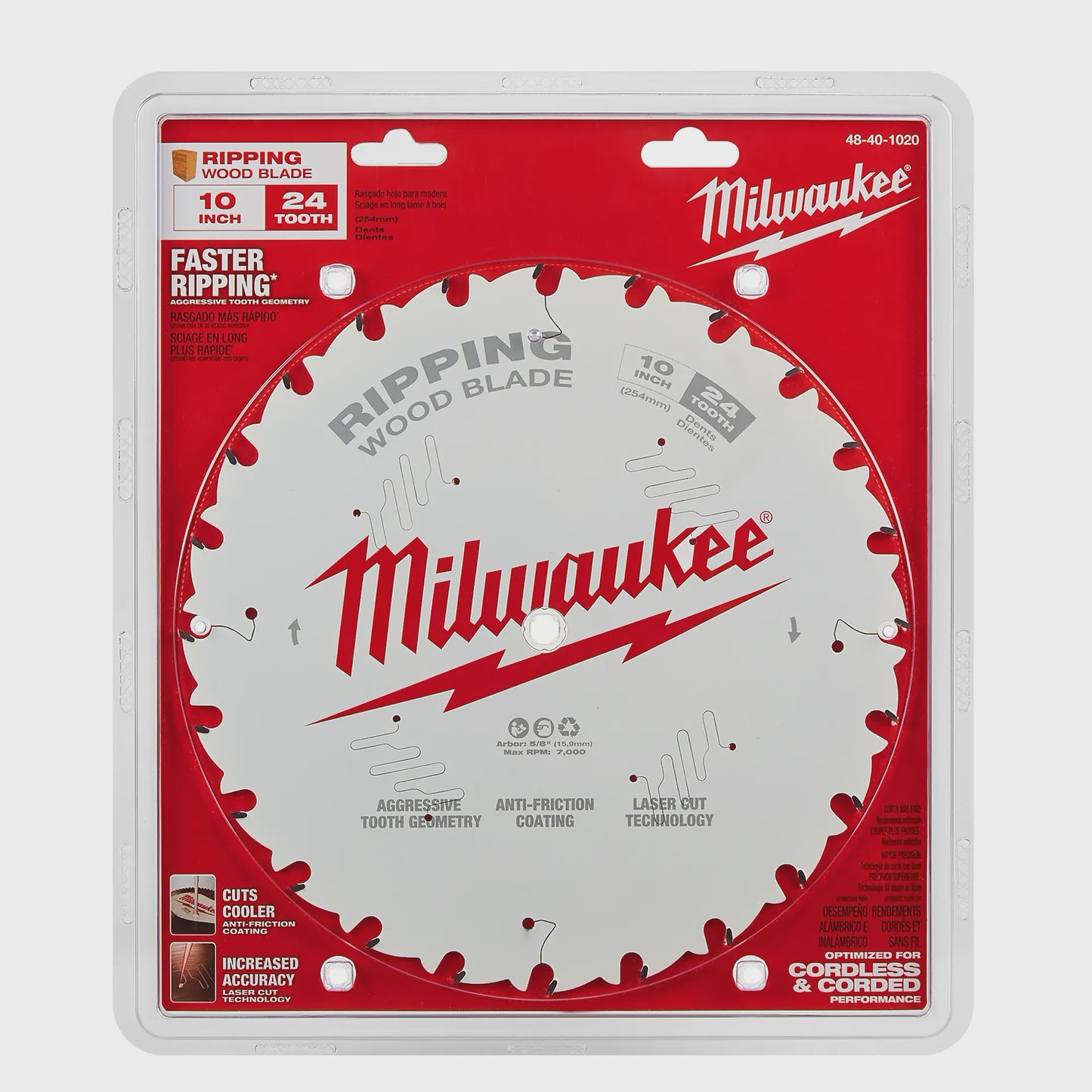 48-40-1020 10" 24T RIPPING SAW BLADE