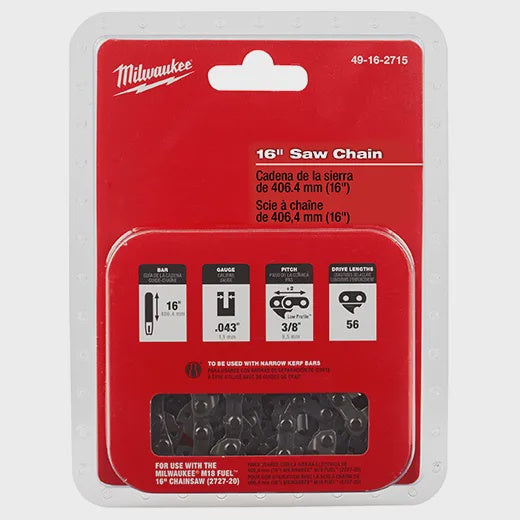 49-16-2715 16" Saw Chain Replacement for 2727-20 Chainsaw