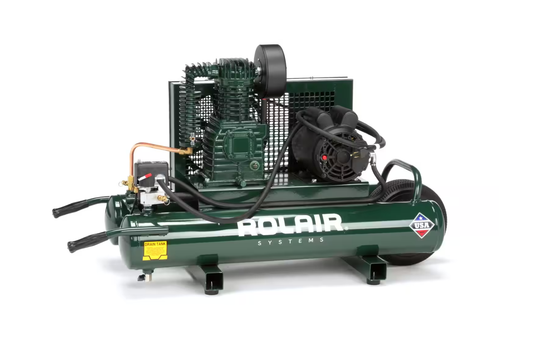 5715K17-0143 Rolair 1.5-HP 9-Gallon Electric Dual Voltage Wheelbarrow Air Compressor (115-230V 1-Phase)