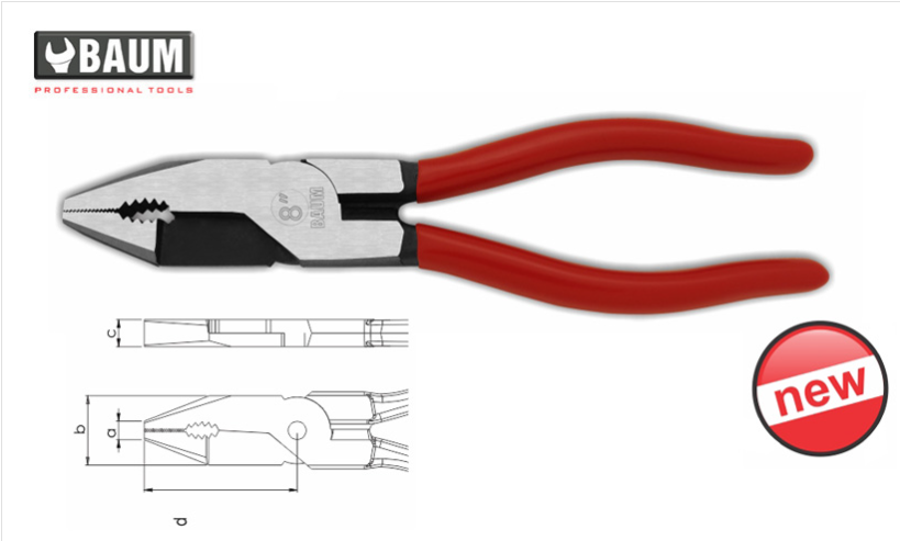 42 Shearing Pliers, Steel- C60, Finish- Polished,8" / 200 MM