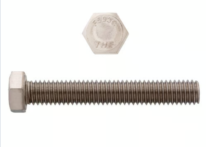 Hillman 1/4"-20 x 3" Hex Head Cap Screws 18.8 Stainless Steel UNC FT 25 Pcs