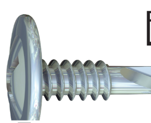 Grabber 8 x 1-in Phillips, Modified Truss Head, Fine Thread, Drill Point Clear Zinc Screws (Bulk)