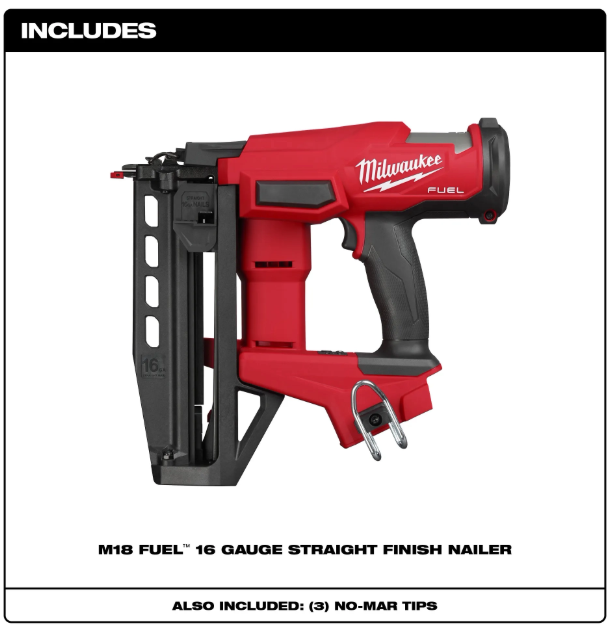 3020-20 M18 FUEL  16 Gauge Straight Finish Nailer Tool Only