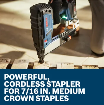 Bosch GTH18V-50MN 18V Brushless 16-Gauge 7/16 In. Medium Crown Stapler
