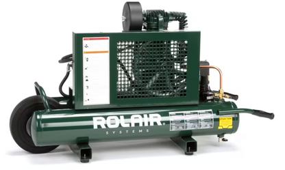 5715K17-0143 Rolair 1.5-HP 9-Gallon Electric Dual Voltage Wheelbarrow Air Compressor (115-230V 1-Phase)