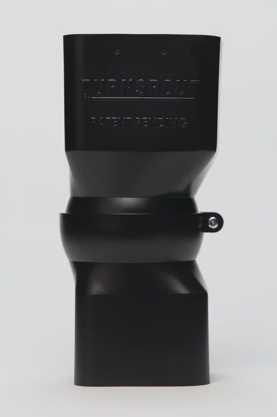 Turnspout 2-5 / 8in x 2-5 / 8in & 2in x 3in Black