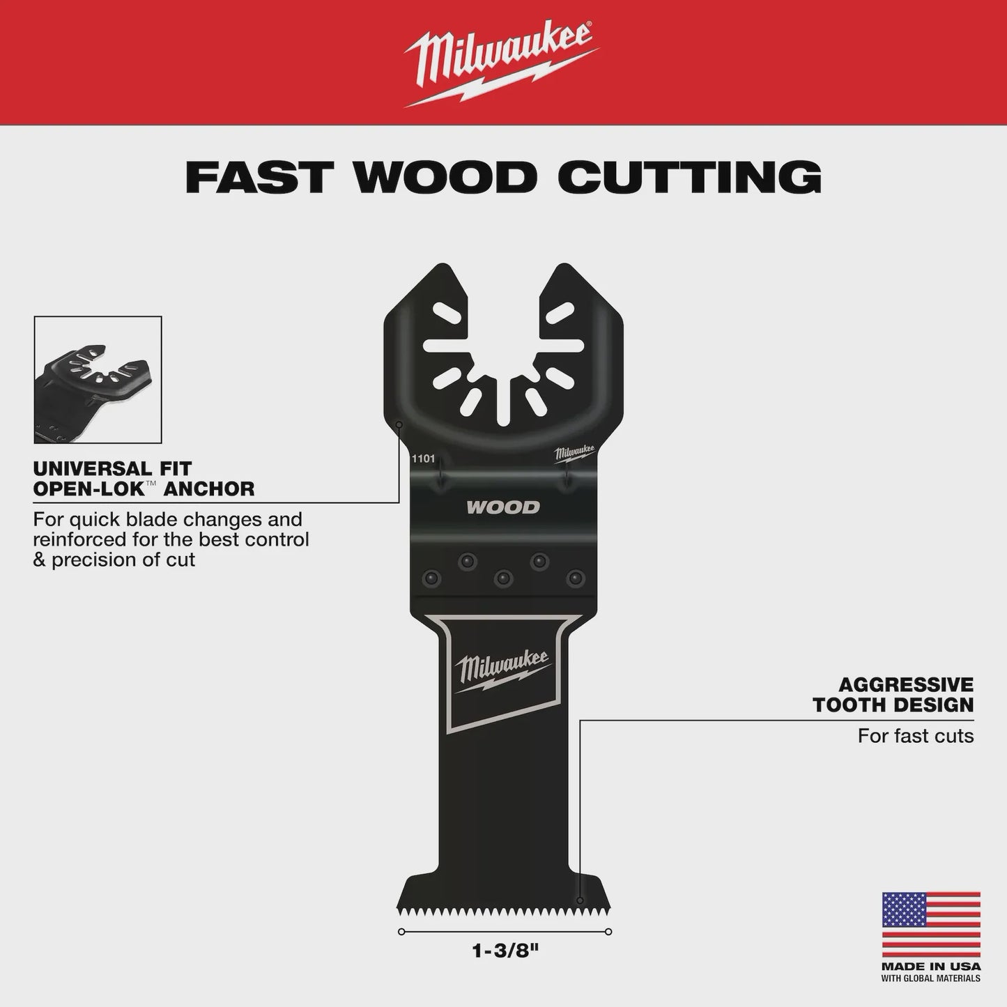 49-25-1103 OPEN-LOK 1-3/8" WOOD BLADE 3PK