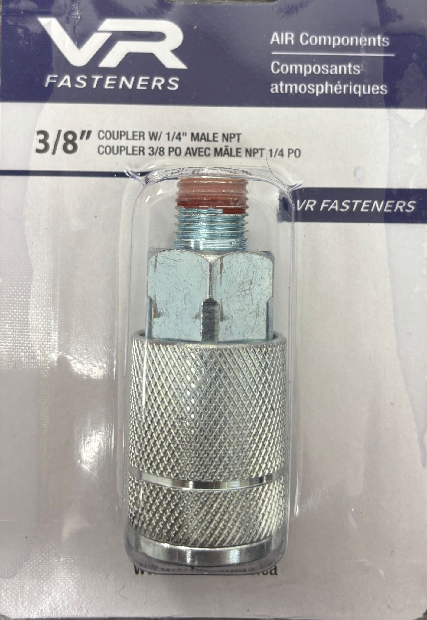 3/8 COUPLER W/ 1/4" MALE NPT