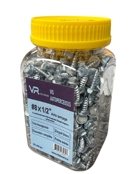 VR #8x1/2 (4.2x13MM) Duz-Drill Self Tapping Hex head Screws- 600 PC