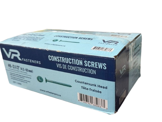 #8X2-1/2 (4.2X63MM) Long Screws With Deep Square Drive -1M